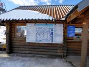 Slope map at the valley station Alpe di Vezzena