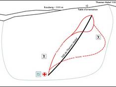 Trail map Thanner Hubel