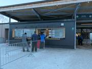 Well-maintained ticket area