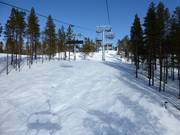 Freeride slope below the six-seater chairlift