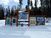 Detailed information in the ski resort