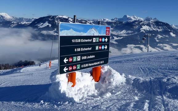 St. Johann in Tirol: orientation within ski resorts – Orientation St. Johann in Tirol/Oberndorf – Harschbichl