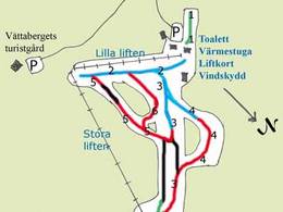 Trail map Vettenbacken – Liden