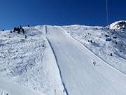 Difficult slope Les Crêtes in Grimentz