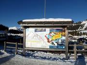 Piste map at the base station