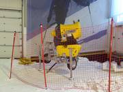 Snow cannon in the indoor ski hall SNØ near Oslo