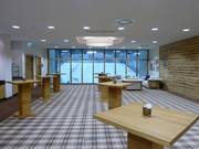 Conference room with a view of the slopes