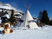 Teepee tent at the Karerpass