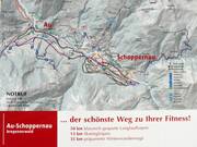 Cross-country skiing map Au-Schoppernau