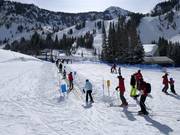 Practice area Chickadee with conveyor belt