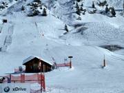 Race track at the Babylift in Zürs