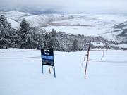 Start of the challenging Yeti downhill run