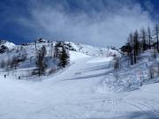 Black slope Cieloalto in Breuil-Cervinia