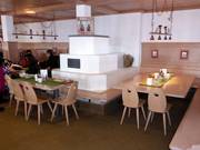 The self-service panoramic restaurant at the Diedamskopf mountain station