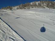 Perfectly groomed slope in Serfaus-Fiss-Ladis