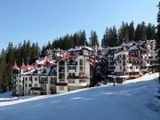 The Castle Complex directly on the slope