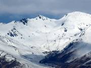 View of the ski resort The Remarkables