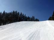 In the lower section, there are also intermediate slopes.