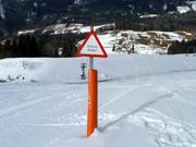 Sign on the slopes