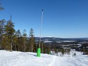 Snowmaking with lances in Stöten