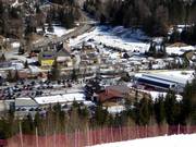Campsite and guesthouses at the valley station in Mauterndorf