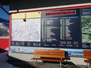 Detailed information board at the base station