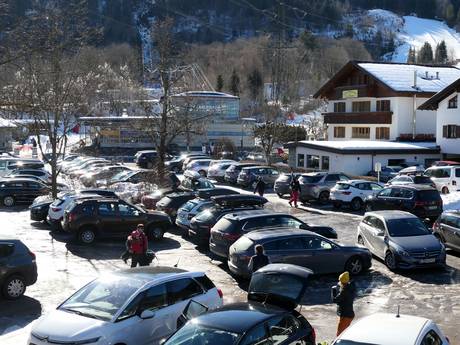 West Eastern Alps: access to ski resorts and parking at ski resorts – Access, Parking Golm