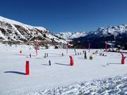 Practice area run by the Swiss Ski School Grimentz