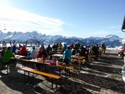 Sun terrace of the self-service restaurant Käsker