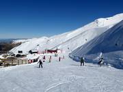 Practice slope with conveyor belts at Mt. Hutt