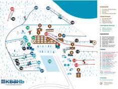 Trail map Kwan – Kaluga
