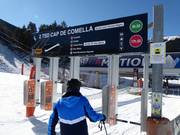 Information at the entry points of the ski lifts