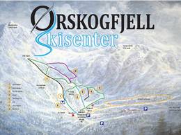 Trail map Ørskogfjell Skisenter