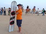 Even the little ones can go sandboarding
