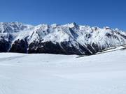 View of the Sesvenna Alps and the 3,205 metre Sesvenna peak