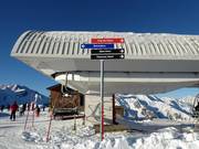 Slope signposting in the ski resort of Peyragudes