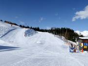 Beginner slopes at the Bergeralm mid-station