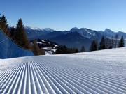 Excellent slope grooming in Zoncolan