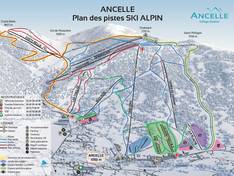 Trail map Ancelle