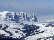 View over the Seiser Alm towards the Schlern