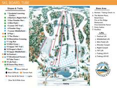 Trail map Powder Ridge Mountain Park & Resort