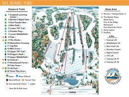 Trail map Powder Ridge Mountain Park & Resort