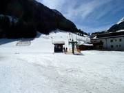 View of the village lift in Feichten