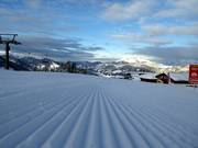 Perfectly groomed slopes