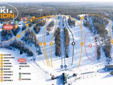Trail map MeriTeijo Ski