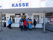 Well-maintained ticket area