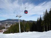 The gondola lift from Ravna Planina