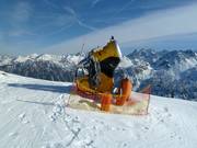High performance snow cannons in the ski resort