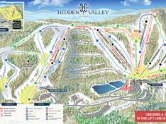 Trail map Hidden Valley (PA)