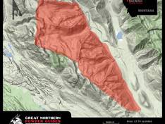 Trail map Great Northern Powder Guides